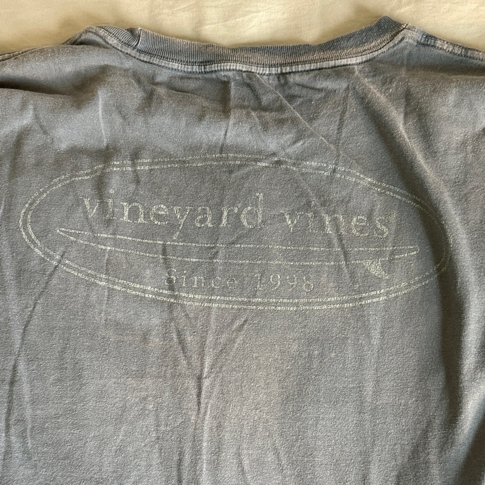 Vineyard Vines Charcoal Tee faded